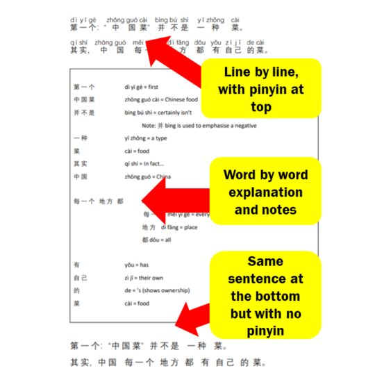 Learn Chinese Through Stories - Upper Beginner: Stories 6 to 10 (with free native speaker audio) (Simplified Characters version) [DIGITAL DOWNLOAD] - Image 6