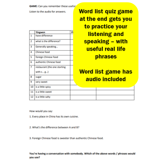 Learn Chinese Through Stories - Upper Beginner: Stories 6 to 10 (with free native speaker audio) (Simplified Characters version) [DIGITAL DOWNLOAD] - Image 5