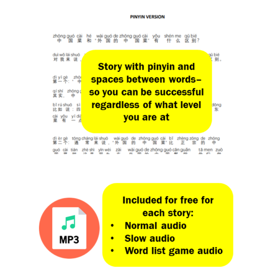 Learn Chinese Through Stories - Upper Beginner: Stories 6 to 10 (with free native speaker audio) (Simplified Characters version) [DIGITAL DOWNLOAD] - Image 10